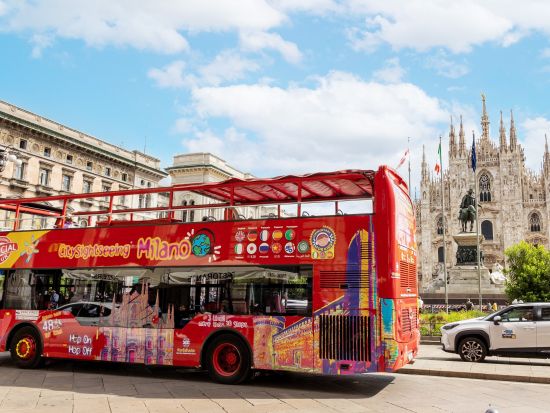 乗り降り自由！ミラノ"Hop-on Hop-off"観光バスチケット＜48時間パス／日本語オーディオガイド／ミラノ発＞