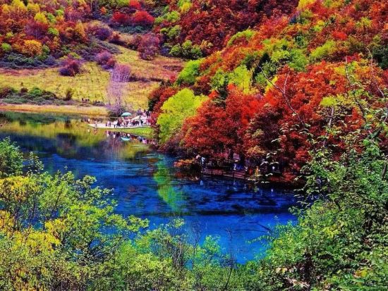 【日本発・中国四川巡遊4泊5日ツアー】成都パンダ基地と秘境九寨溝と黄龍を巡る宿泊ツアー*＜往復高速鉄道付／専用車＋専属日本語ガイド／食事付 / 混載無し＞