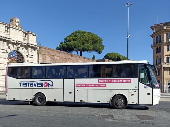 【空港シャトル】テラヴィジョン　バス乗車チケット ＜ミラノ・マルペンサ空港～ミラノ中央駅間＞