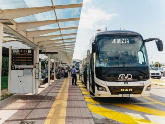 【空港シャトル】空港エクスプレス「ATVO」　バス乗車チケット ＜ヴェネツィア・マルコポーロ国際空港～ヴェネツィア本島間＞