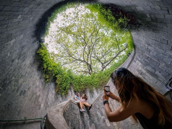 ラッフルズのアフタヌーンティー＆フォトジェニックツアー　ブギスビレッジ＋ハジレーン＋旧ヒルストリート警察署＋フォートカニング・ツリートンネル ＜日本語ガイド＞