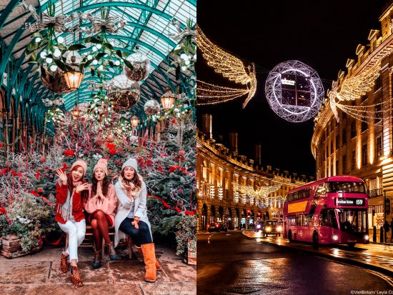2階建てオープントップバスで巡る　ロンドンのイルミネーションツアー  ＜ロンドン・アイ付近発着／英語／2時間＞ by Big Bus
