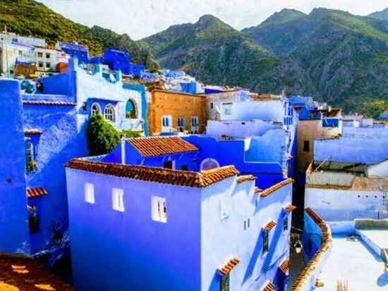 シャウエン日帰り観光ツアー！カサブランカ～タンジェ間は快適な高速列車で移動＜混載または貸切／英語ガイド／昼食／往復乗車券込／カサブランカ発＞