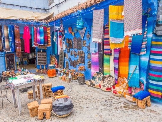 シャウエン日帰り観光ツアー！カサブランカ～タンジェ間は快適な高速列車で移動＜混載または貸切／英語ガイド／昼食／往復乗車券込／カサブランカ発＞