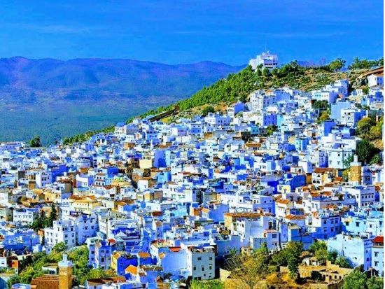 シャウエン日帰り観光ツアー！カサブランカ～タンジェ間は快適な高速列車で移動＜混載または貸切／英語ガイド／昼食／往復乗車券込／カサブランカ発＞