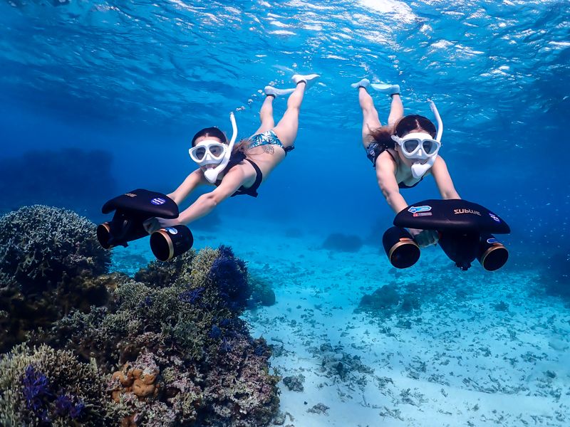 水中スクーター スキンダイビング 海中での探検がより楽しく、爽快感の