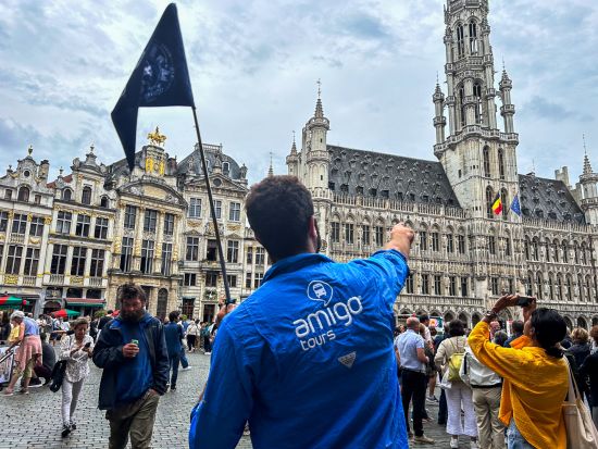 ブリュッセル＆ブルージュ日帰りツアー　美しい運河と歴史的建築を堪能＜往復ツアーバス利用／英語ガイド／パリ発＞