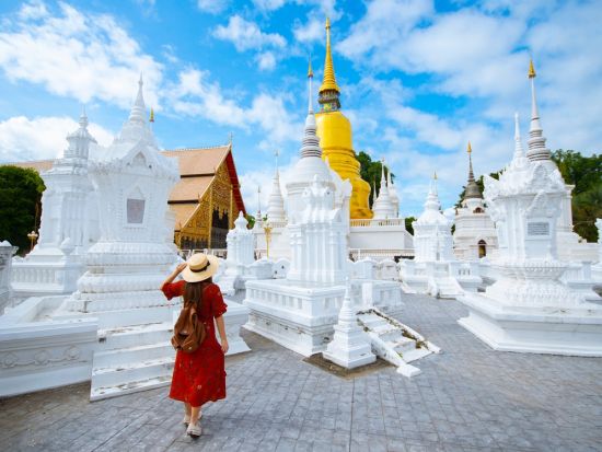 【貸切】チェンマイ寺院巡り観光ツアー　ドイステープ寺院＋定番4大寺院＜1日／送迎／日本語ガイド／昼食＞