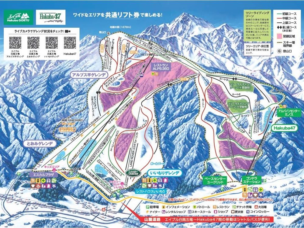エイブル白馬五竜&HAKUBA47 半額1日券　３枚 フリーチケットオンラインストア / エイブル白馬五竜＆Hakuba47