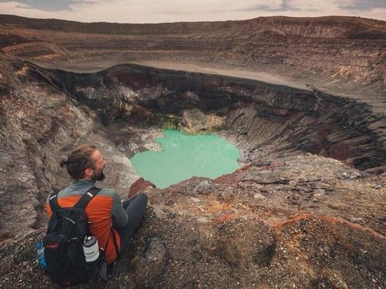 サンタアナ火山1日ツアー　絶景が広がる火口周辺までのトレッキングで自然の美しさを満喫！＜英語ガイド／サンサルバドル発＞