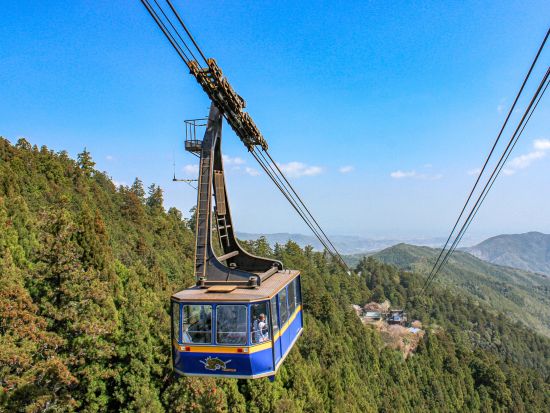 【当日予約可！事前予約100円割引】太龍寺ロープウェイ往復チケット 1級河川那賀川と2つの山を越える大型ロープウェイ＜徳島＞