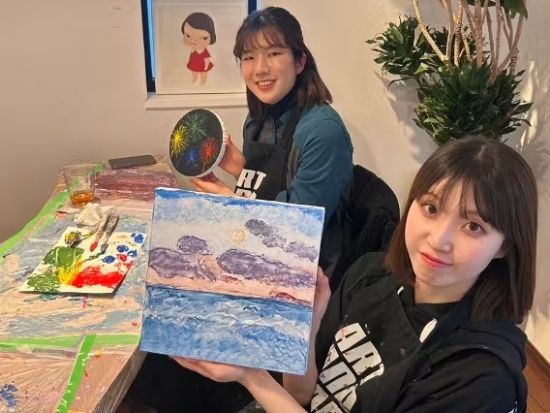 【下北沢】テクスチャーアート体験　音楽＋カフェ＋アートがコラボした新感覚体験！アートを通じて特別な思い出を作るプラン＜2時間／1～6名＞