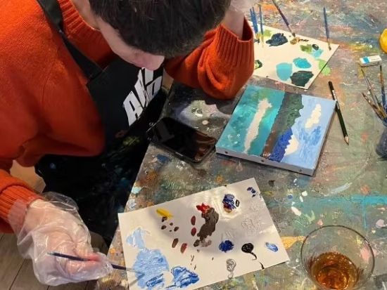 【下北沢】テクスチャーアート体験　音楽＋カフェ＋アートがコラボした新感覚体験！アートを通じて特別な思い出を作るプラン＜2時間／1～6名＞