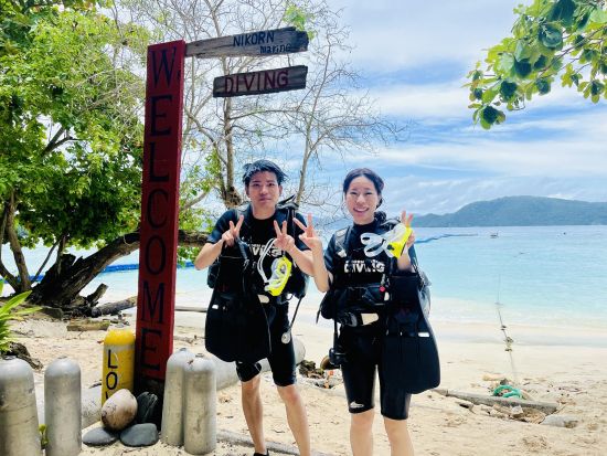 体験ダイビング｜コーラル島｜足がつくビーチエントリーで安心｜日本人インストラクター常駐｜白砂ビーチ＆透明度抜群の海＜午前／午後＞