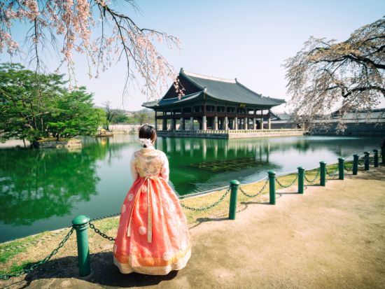 ソウル市内観光ツアー　景福宮（キョンボックン）＆三清洞　韓服を着て散策を楽しむ！ 韓国料理ランチ込み＜午前／日本語ガイド＞