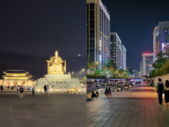 到着日の夜OK！ソウル夜景貸切ツアー 人気夜景スポット3時間 漢江公園 虹の噴水ショー+セビッソム+光化門広場+清渓川