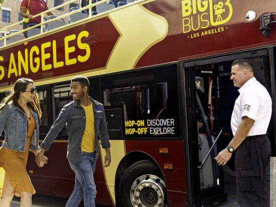 乗り降り自由！ロサンゼルスの主要観光スポットを走る ダブルデッカーバス＜24時間 or 48時間有効／英語オーディオガイド付き＞by Big Bus Tours