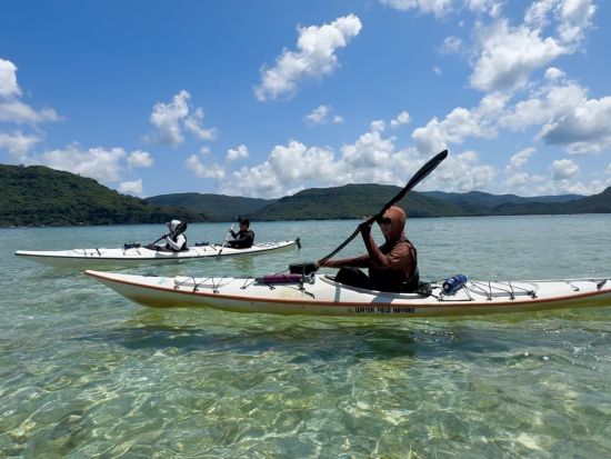 西表島1日シーカヤック 水落の滝で滝行体験＆穴場ビーチへご案内◎シュノーケリングも可＜約6時間30分／昼食付／送迎可／写真プレゼント＞