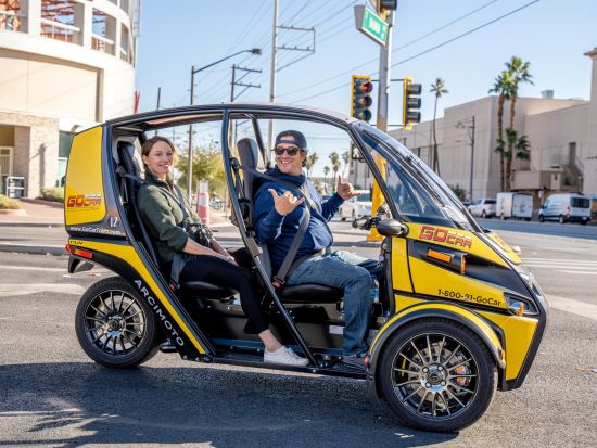 GPSガイド付き電動ゴーカーツアー　ラスベガスストリップ周辺を自分のペースで観光！＜1時間または2時間／英語＞