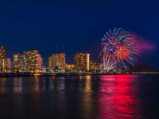 花火鑑賞クルーズ　ロカヒ号　遮るもののない海の上から花火を鑑賞！ソフトドリンク付き＜金曜日限定／ケワロ湾発＞