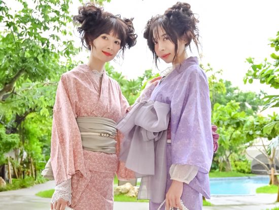ガーリー浴衣体験 可愛さ満点の体験！華やかな浴衣を着て”沖縄の南国リゾート"を散策するプラン＜那覇市＞