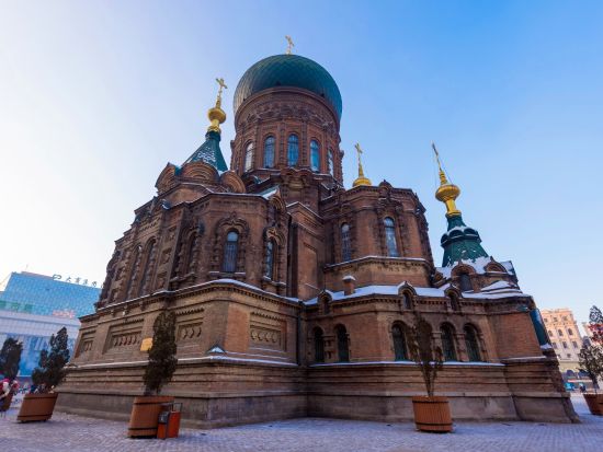 【時間限定】氷雪大世界と太陽島雪博会の氷雪祭りを巡るハルピン満喫1日ツアー～東北虎サファリパーク有無の2プランあり＜ホテル送迎／チケット予約付き／ハルピン発＞