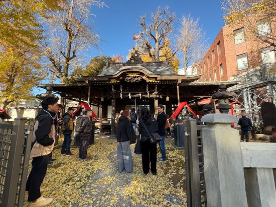 橋戸稲荷神社でのガイド案内（イメージ）