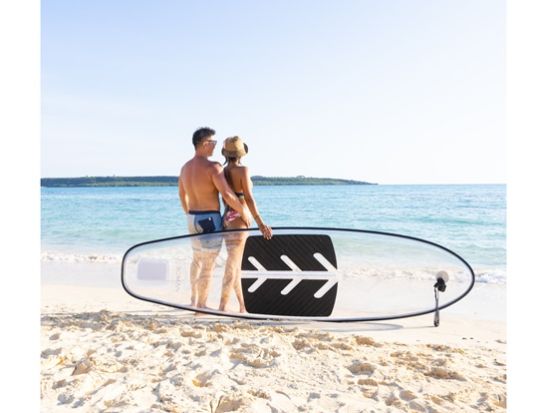 ☆スプリングセール実施中☆【全年齢対応可能！少人数制・早い者勝ち！！】大人気のクリアSUPツアー～海の上から海中探検～＜1時間／写真データ付／宮古島＞