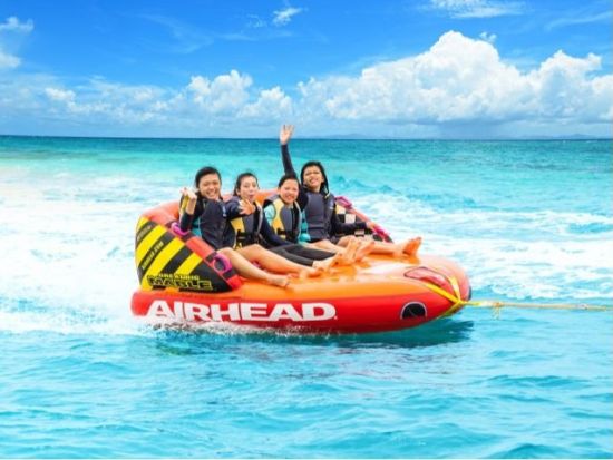 マリンスポーツプラン 人気のマリンアクティビティ5つをお得に体験＜1時間～1時間半／沖縄南部 新原ビーチ＞