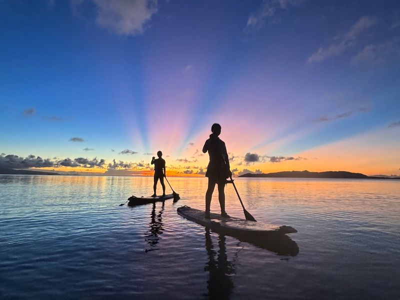 夕日と星空のSUP43