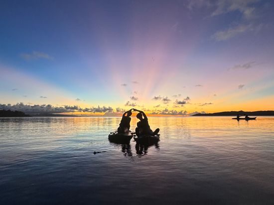 夕日と星空のSUP34