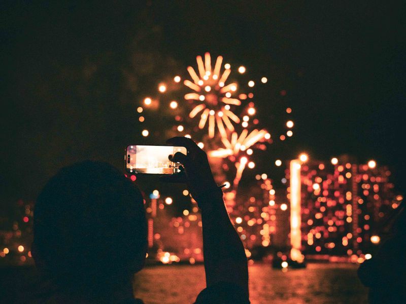 FIREWORKS WITH PHOTO