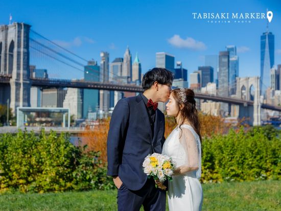 ハネムーン＆旅するカップルに♡大都会ニューヨークで撮る 衣装持ち込みウェディングフォトパッケージ ＜日本人カメラマン同行＞