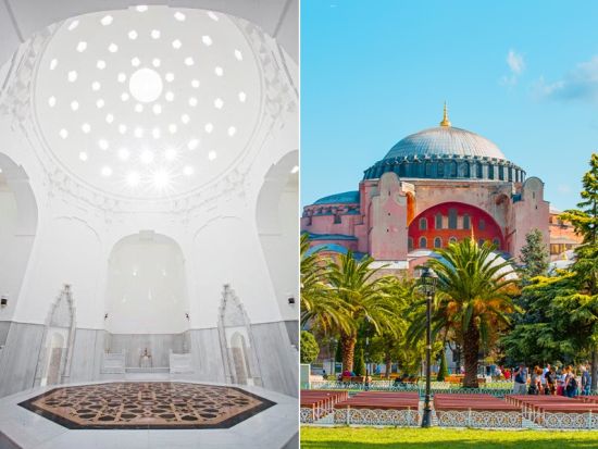 アヤソフィア入場券＆高級ハマム「ヒュッレム・スルタン・ハマム」マッサージ体験（45分）事前予約サービス