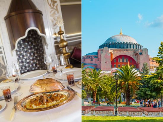 アヤソフィア入場券＆ミシュラン1つ星 宮廷料理「マトゥバ・レストラン」ランチ事前予約サービス