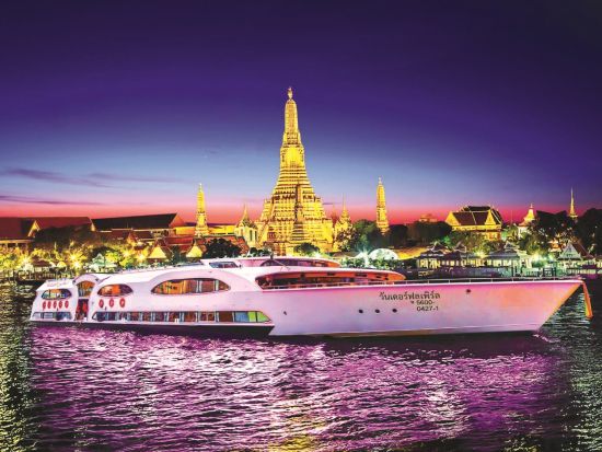ワンダフルパール号ディナークルーズ　バンコクの夜景とタイ古典舞踊を満喫！ ＜現地集合／ビュッフェディナー＞