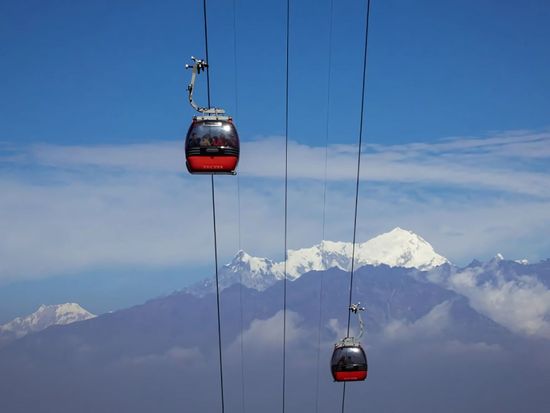 Chandragiri Cable Car with Mountain