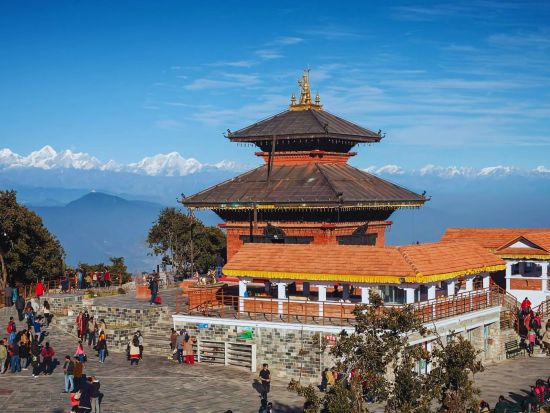 360度の大パノラマ！ヒマラヤ山脈を望む チャンドラギリの丘 *往復ケーブルカー利用＜日本語ガイド／昼食付／カトマンズ発＞