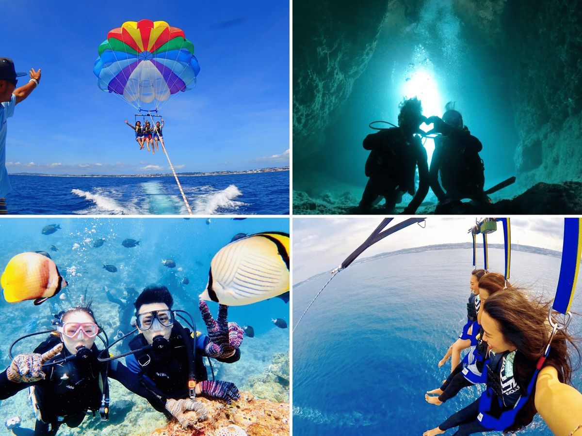 【オーダー用】乗り物⑨二種のゴンドラと山 ロープウェイ カッティングダイ 毎日5組限定】ボートでGO！青の洞窟体験ダイビング＆絶景