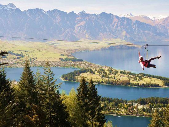 クイーンズタウン　ジップライン　絶景を眺めながら最高のスリルを体験！＜選べる本数／英語ガイド＞