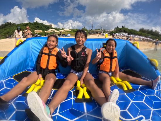 【瀬底島開催】ウミガメの棲む瀬底島の海で開催！人気のバナナボートシュノーケリングにマリンスポーツがセット！＜4月～10月／瀬底島＞byオーシャンスタイル