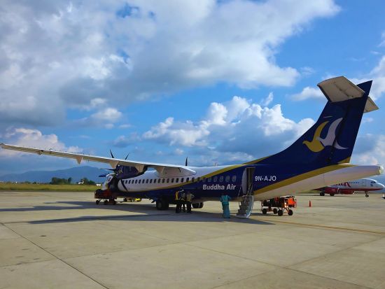 エベレスト遊覧飛行 (マウンテンフライト) ツアー☆窓側席保証＜カトマンズ発／早朝便／ホテル送迎付き＞