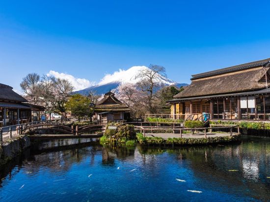 【英語対応可】東京発箱根富士山日帰りバスツアー　箱根海賊船乗船・忍野八海・天空の鳥居＆絶景神社新倉富士浅間神社＆ラーメン体験＆試食付＜1名催行／通年／新宿発＞