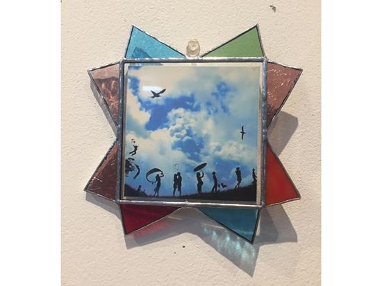 ステンドグラス体験 ステンドグラスのフォトフレーム作り 世界に1つだけのオリジナルフレームを作成！＜阪急池田駅徒歩約4分／約2時間／カフェ併設＞