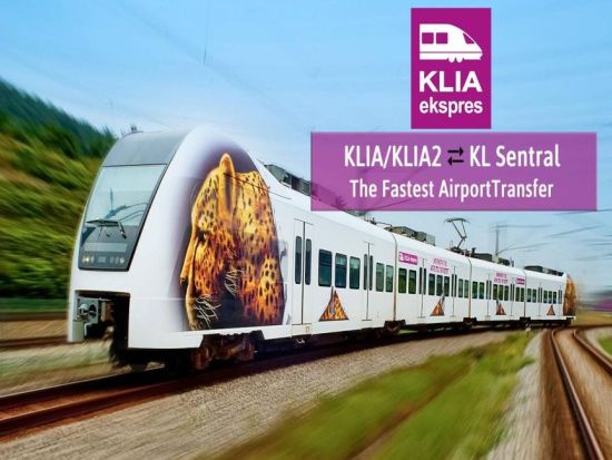 KLIAエクスプレス　乗車券事前予約　鉄道2日間乗り放題付きのKLトラベルパスあり＜片道または往復＞