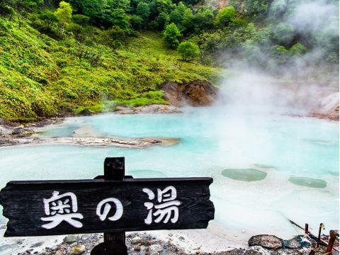 登別温泉泉源ウォッチングツアー　登別の魅力を歩く！湧き出るお湯に足を浸す天然足湯も楽しめる♪地獄谷＋奥の湯＋大湯沼＋大湯沼川天然足湯＜3～12月／泉源公園集合＞