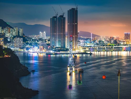 海雲台ブルーラインパーク スカイカプセル＆釜山夜景ツアー　ミラク・ザ・マーケットや The Bay 101などを巡る＜1名参加OK／選べる出発地／英語ガイド＞