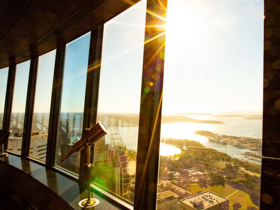 【入場チケット】シドニー・タワーアイ(The Sydney Tower Eye)☆最上階の展望デッキから美しい景色を満喫！＜ダーリング・ハーバー＞