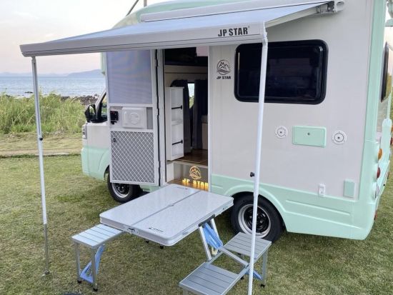 福江島キャンピングカーレンタル予約 1泊2日～　 乗車定員4名　多機能装備・備品レンタル付きで快適な島ドライブ ＜五島市＞ by 稔サービス