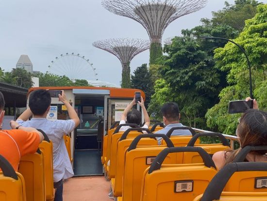 シンガポール観光バスツアー　オープントップバスの車窓から人気スポットを一望＜英語ガイド／朝食付きプランあり＞